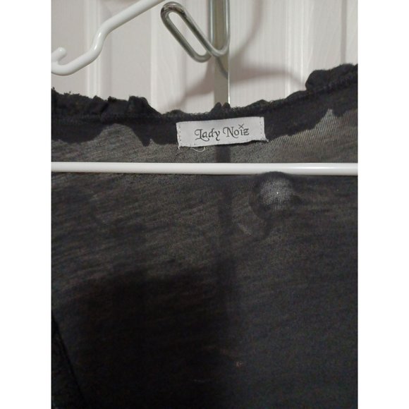 Womens black dress with design - Picture 4 of 5